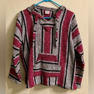 Hooded Baja Jacket (Drug Rug) Size Medium *****fits like a size SMALL*****